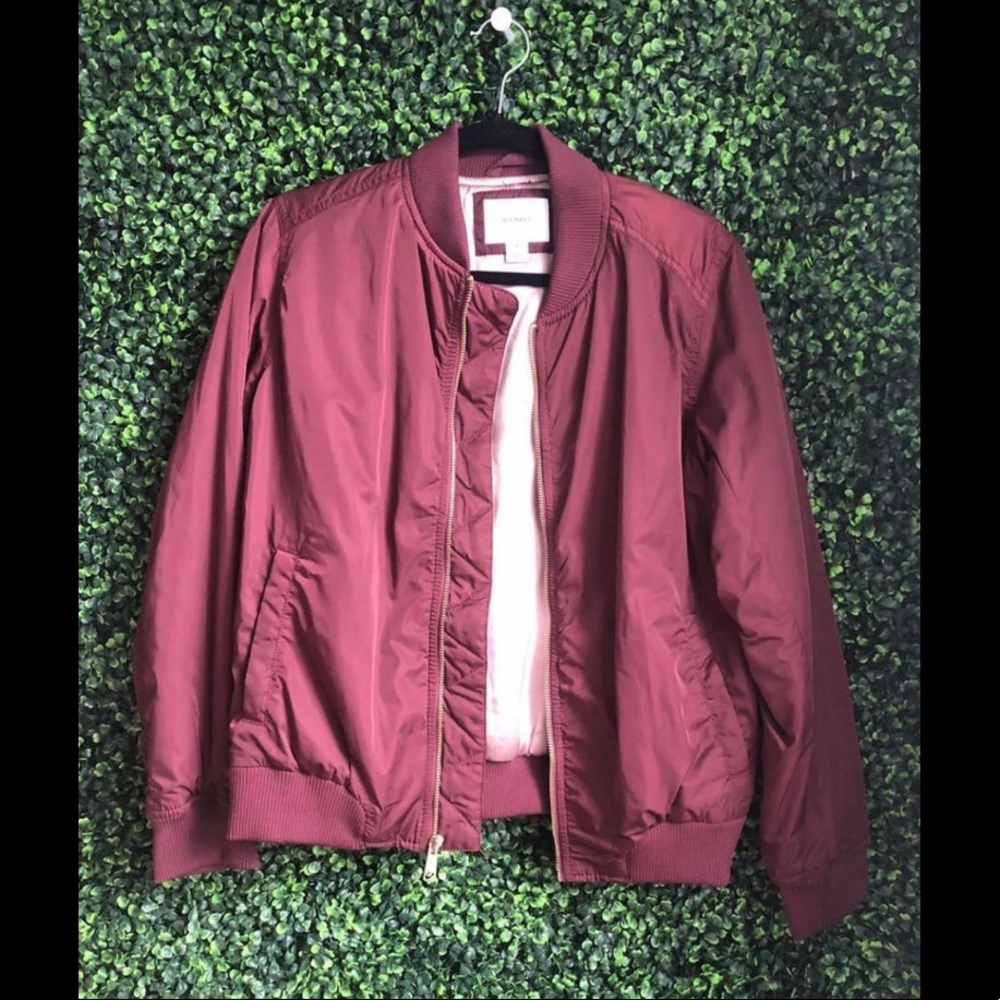 Old Navy• Burgundy Pilots Jacket